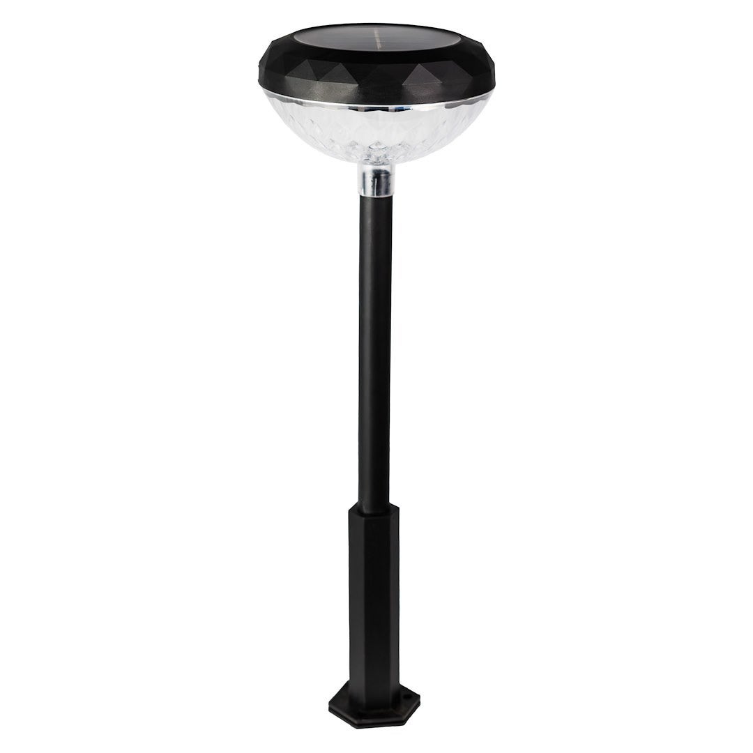 Lampa ogrodowa solarna stojąca Tom czarna LED 0.1W RGB IP44 wym: 48 x 11,5 x 11,5 cm tworzywo sztuczne Eko-Light