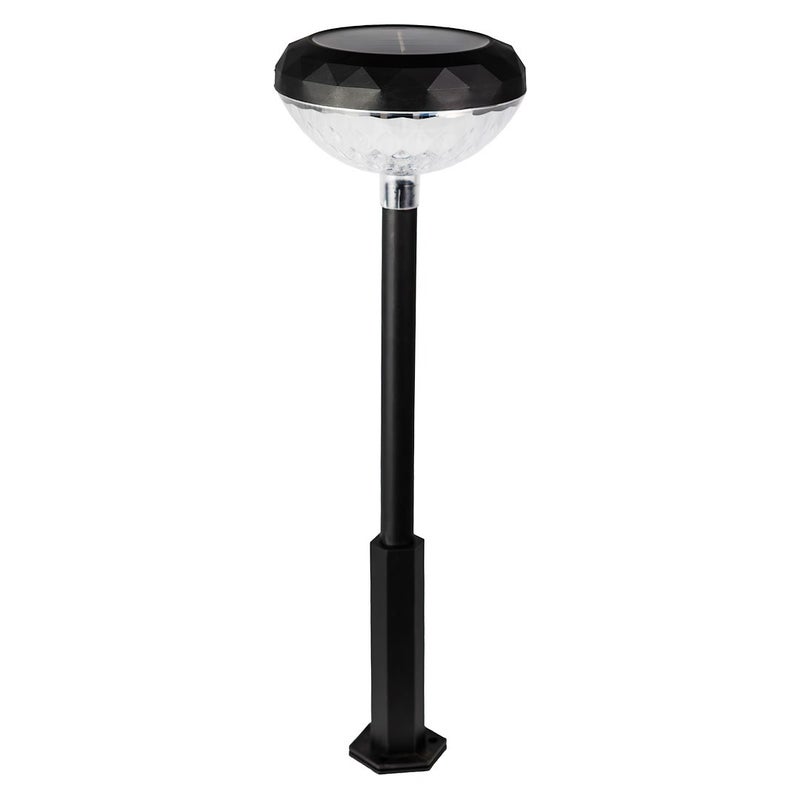 Lampa ogrodowa solarna stojąca Tom czarna LED 0.1W RGB IP44 wym: 48 x 11,5 x 11,5 cm tworzywo sztuczne Eko-Light