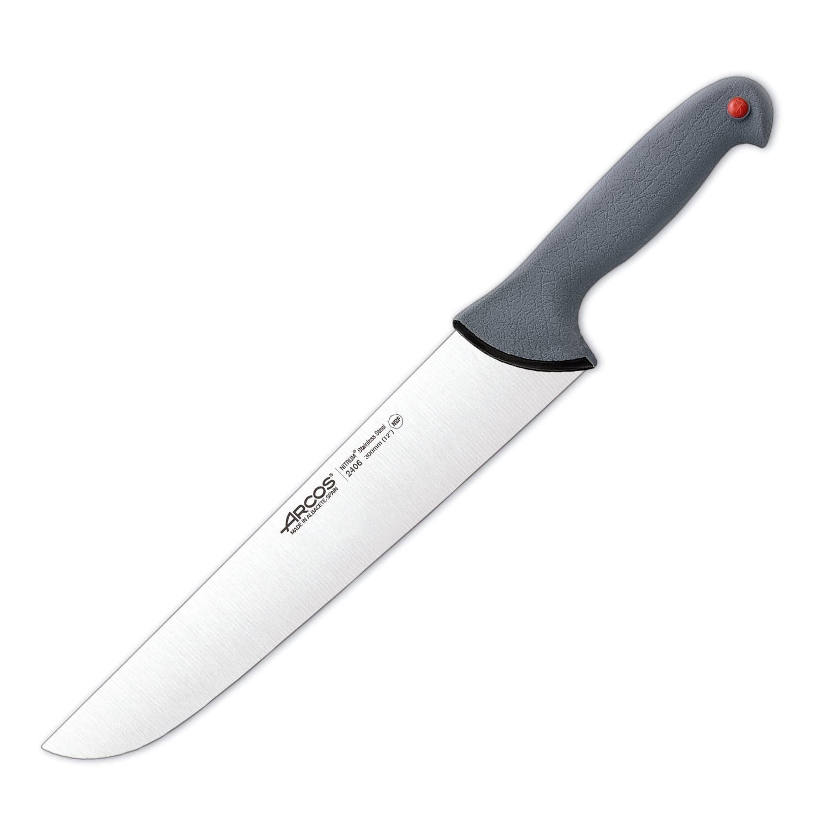 Nóż rzeźniczy Arcos Colour Prof ergonomiczna rączka czerwony stal Nitrum®