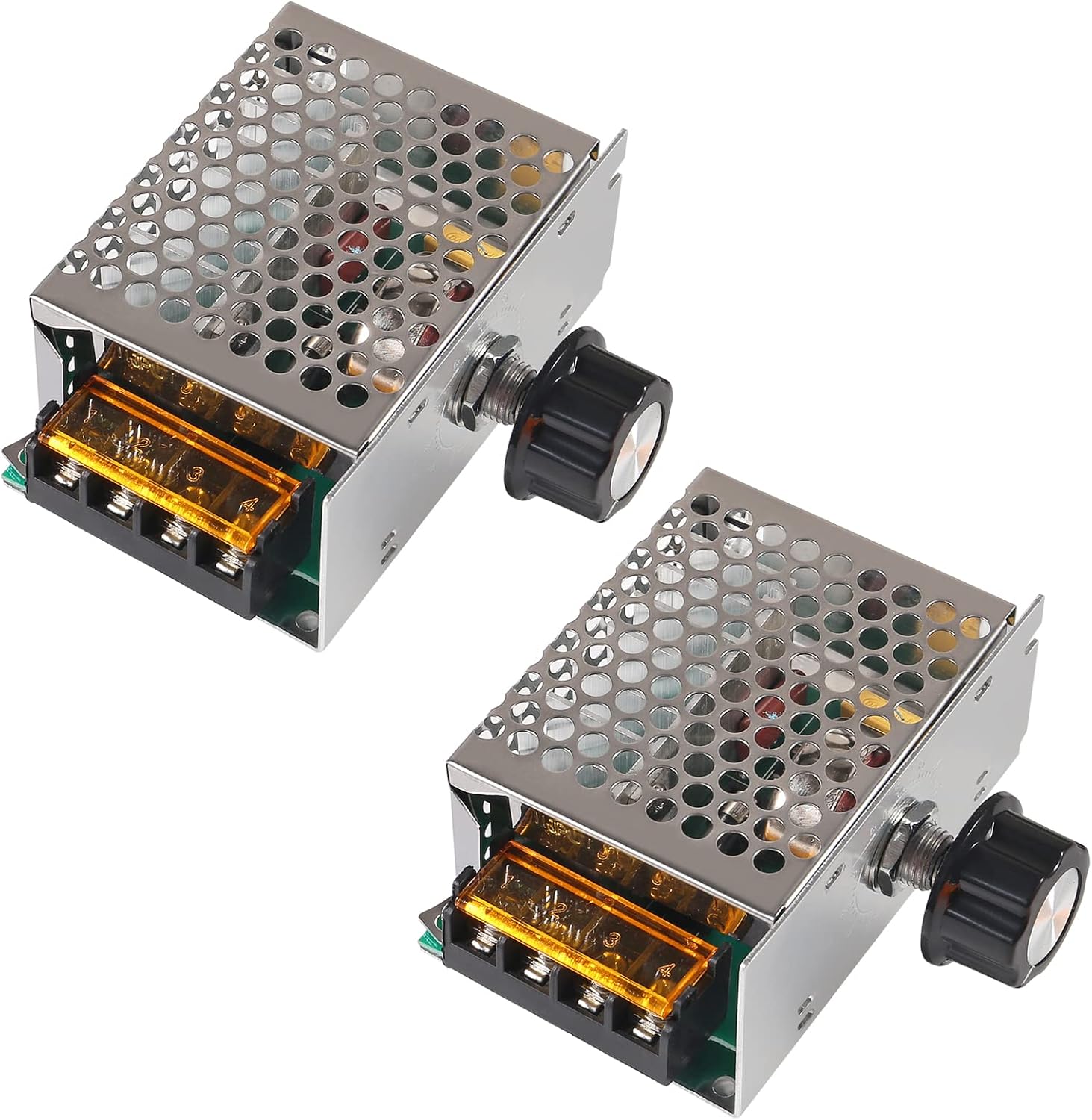 2 sztuki AC 220 V 4000 W Elektroniczny regulator napięcia SCR o dużej mocy Termostat Regulator prędkości