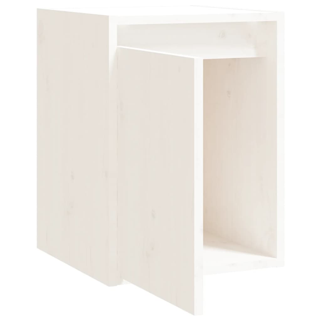 Maison Exclusive - Armario de pared de madera maciza de pino blanco 30x30x40 cm - 6