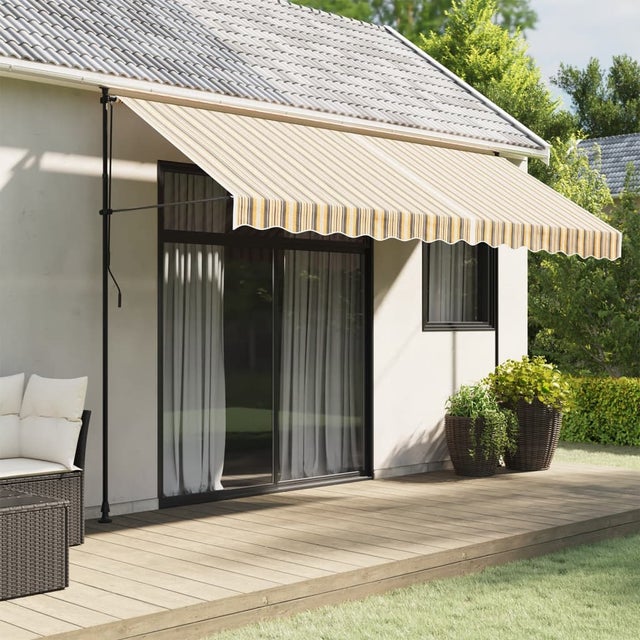 Tessuto di ricambio per tenda da sole a righe multicolori 4x3 m