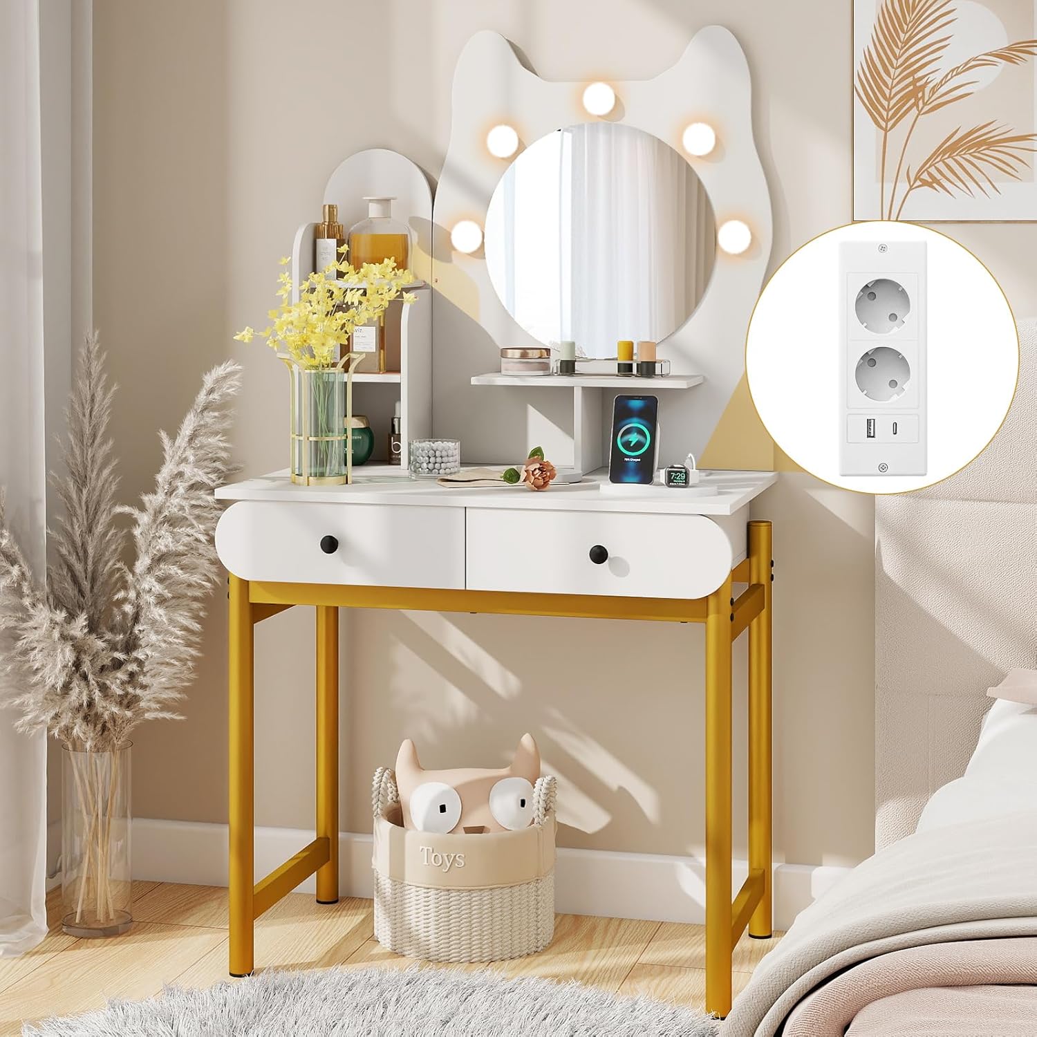 Toeletta tavolo da trucco mobili di design mobili per camera da letto