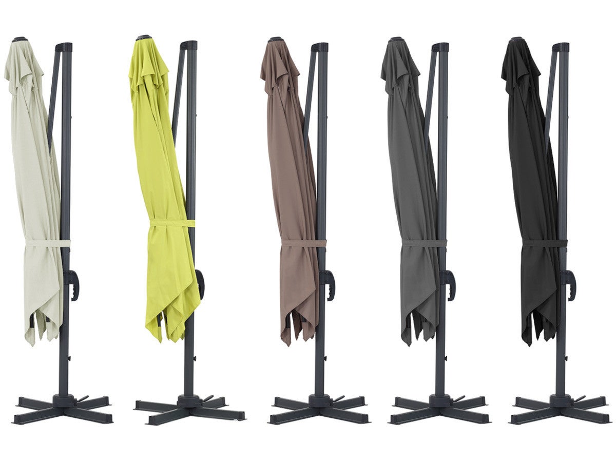 Parasol jardin déporté Alu 