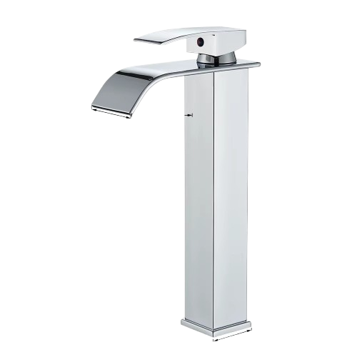 Mitigeur Lavabo Cascade Bec Haut Aden Chrome Leroy Merlin