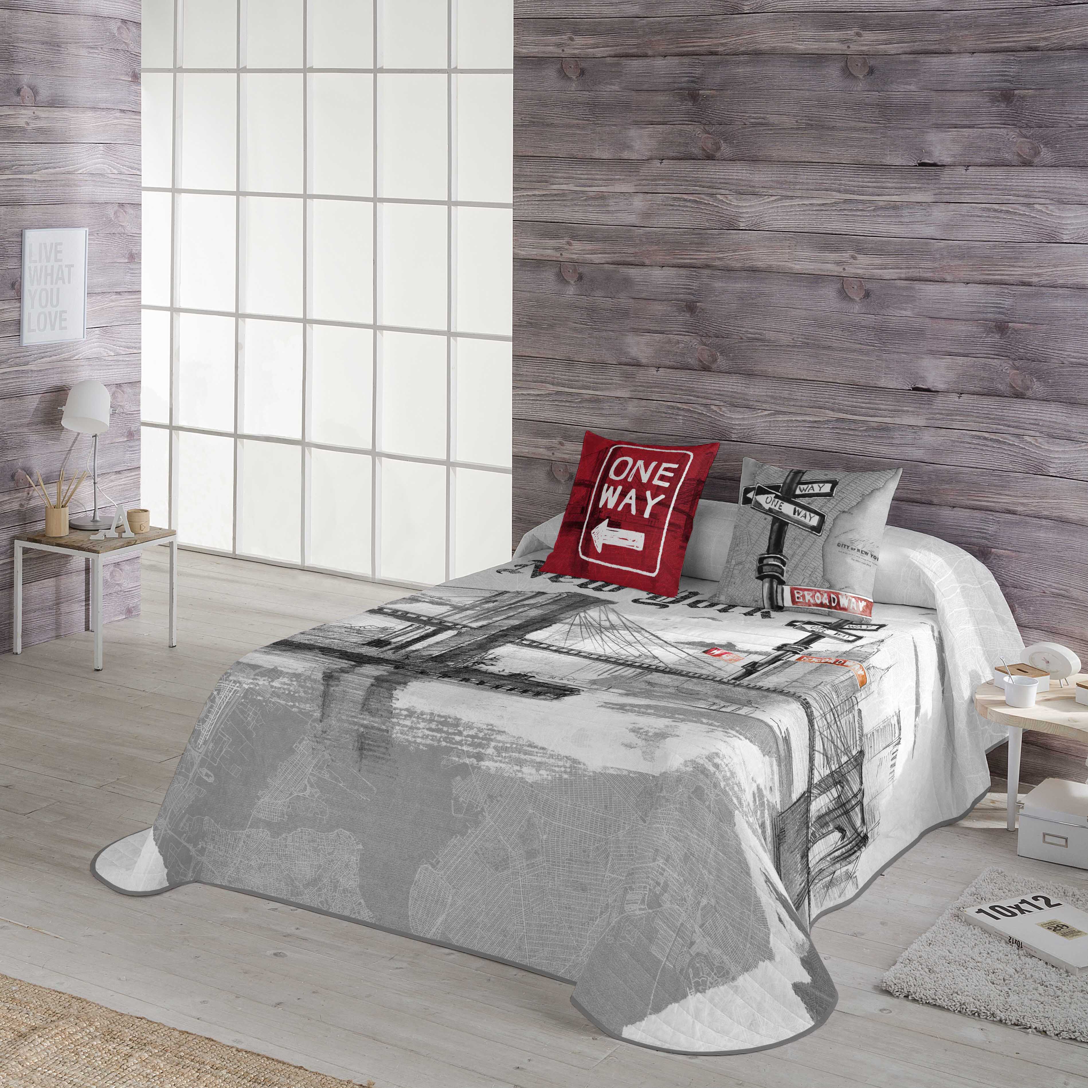 Lanovenanube Trapunta conforter MANISES - Letto 105 cm - Colore grigio