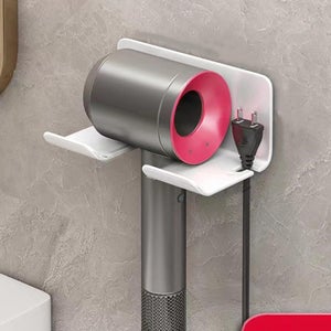 Organizer Porta Asciugacapelli Bianco DAOYA 3 In 1: Supporto A Muro O Per Armadio Per Ferro E Piastra - 6