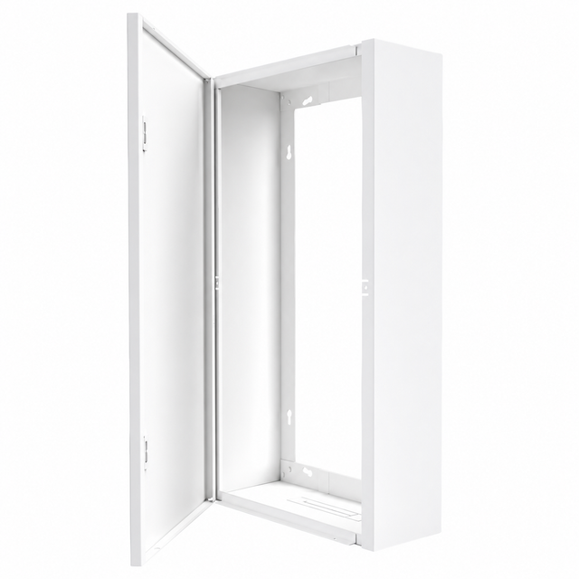 Coffret d'habillage ATOLE 13 modules en acier blanc pour tableaux électriques - H 67 x L 34 x P 14 cm - Réf. RCH200