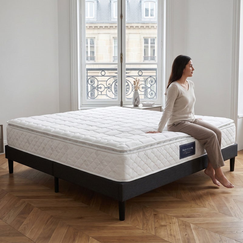 Matelas 140x200 cm, Matelas fermeté H3, 25 cm, Mousse à mémoire de forme et ressorts ensachés, respirant, doux pour la peau et ultra durable - 3