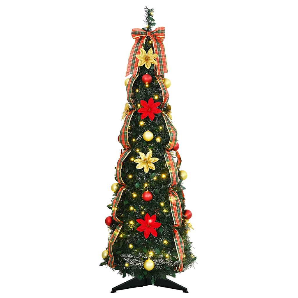 Árbol de Navidad Artificial 50 LED Verde 120 cm PVC Ahorro Energético Ideal para Interior y Exterior ComfortXL - 3