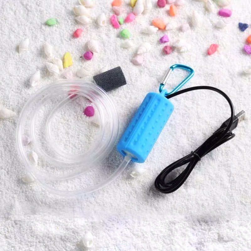 Miniaturowa przenośna pompa powietrza do użytku na zewnątrz z rurką napowietrzającą 3 w 1, automatyczna pompka wodna, wielofunkcyjna pompa tlenowa do