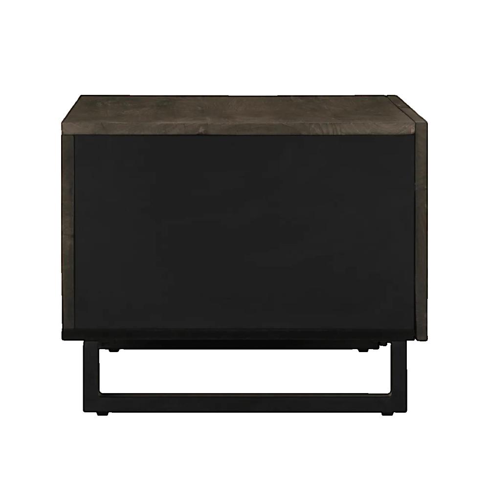 Stolik kawowy vidaXL czarne lite drewno mango 80x50x40 cm