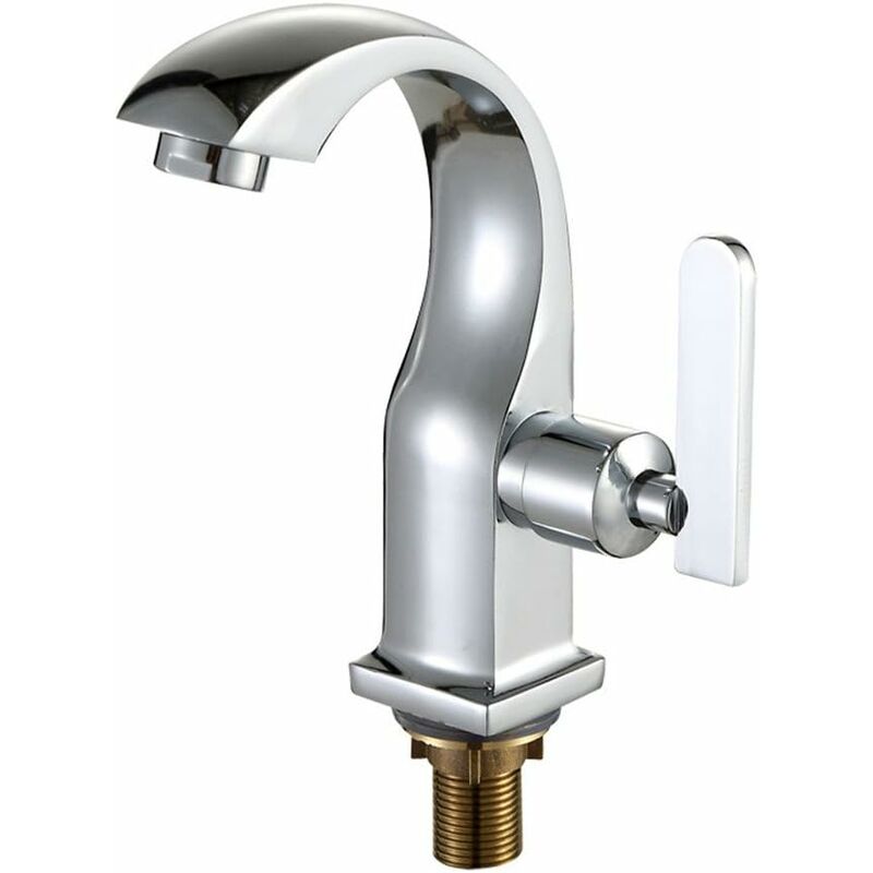 Bateria umywalkowa jednouchwytowa, bateria ze stopu chromowo-cynkowego, bateria umywalkowa jednootworowa, bateria umywalkowa na zimną wodę