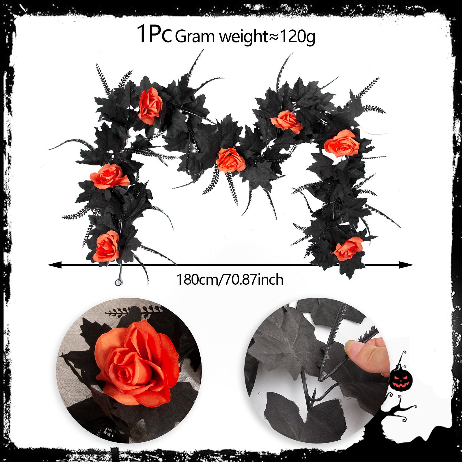 Guirlande De Cyprès Artificielle Pour Noël – 180 X 270 Cm | Décoration Verte Pour Cheminée, Porte, Escalier | Réutilisable Sans Déchets