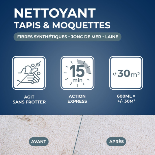 Nettoyant Raviveur Express Tapis Moquettes Starwax - 600 ml Starwax - 4