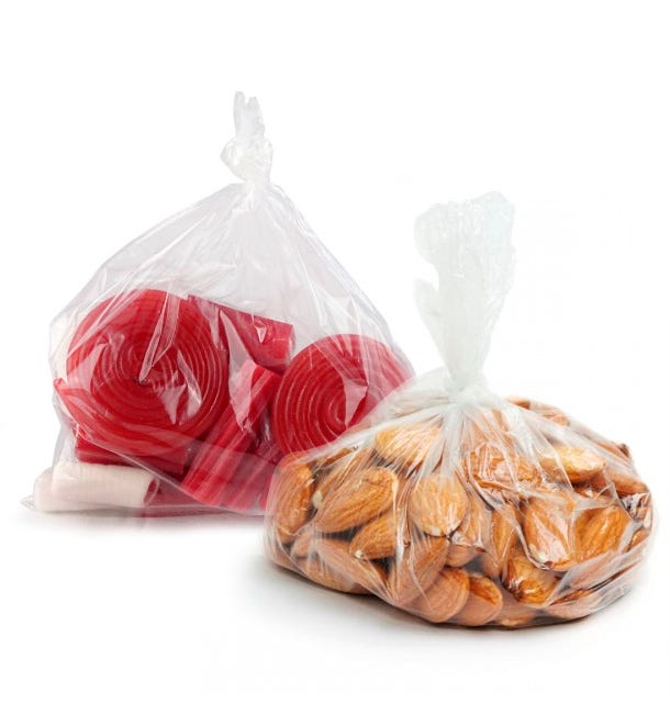 Sacchetti di Polietilene Senza Chiusura 12x18cm G100 (100 Pezzi