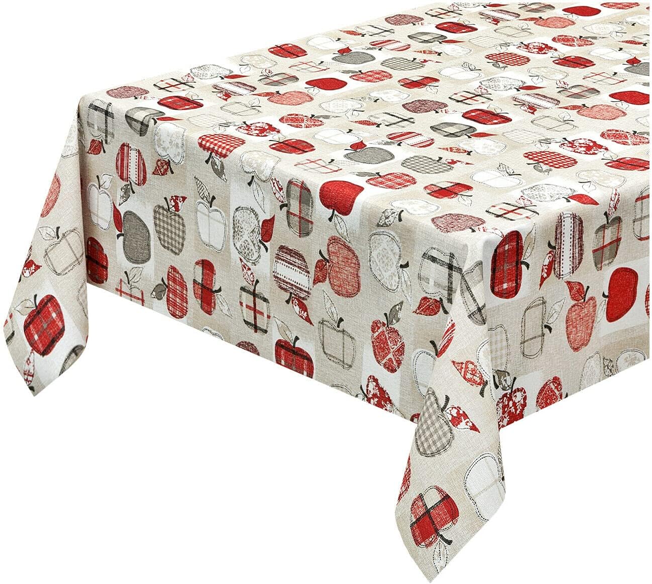 Mantel de cocina antimanchas 140x300 cm tela resinada protege y cubre la mesa moderna diseño b