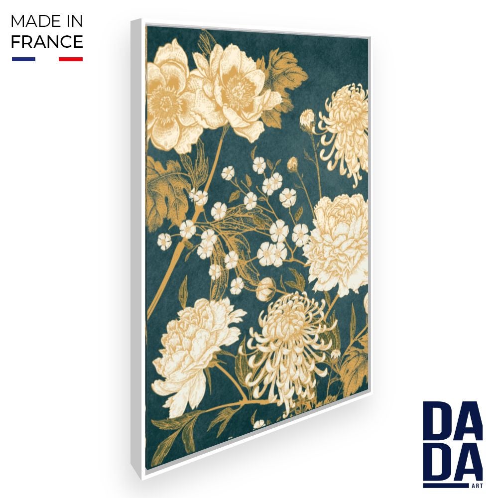 Tableau Toile Déco Murale 50x70 Cm - Motif Fleurs élégantes - Multicolore - Marque ARTTOR - Neuf