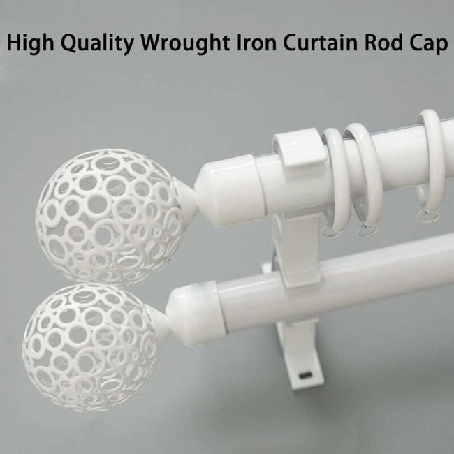 Tappi terminali per aste per tende da 22 mm, bianchi, coppia di tappi terminali per aste per tende, testa per asta per tenda, decorazione per aste per | Leroy Merlin Tappi terminali per aste per tende da 22 mm, bianchi, coppia di tappi terminali per aste per tende, testa per asta per tenda, decorazione per aste per | Leroy Merlin