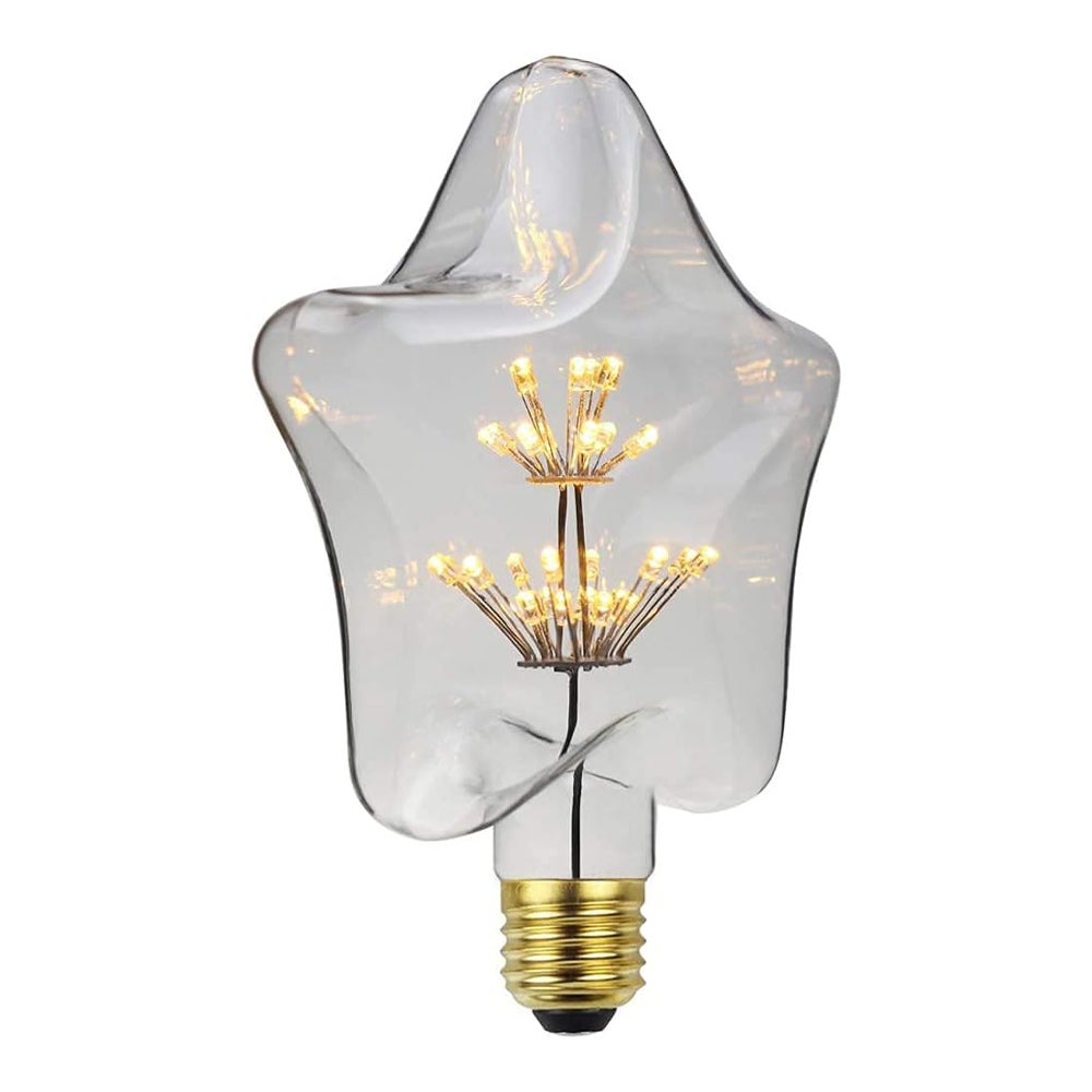 Ampoules LED Edison, Ampoule de Feux D'artifice Décorative LED Ampoule à Filament LED Boule D'ampoule Décorative E27 AC85-265v 2300k (Star) - 3