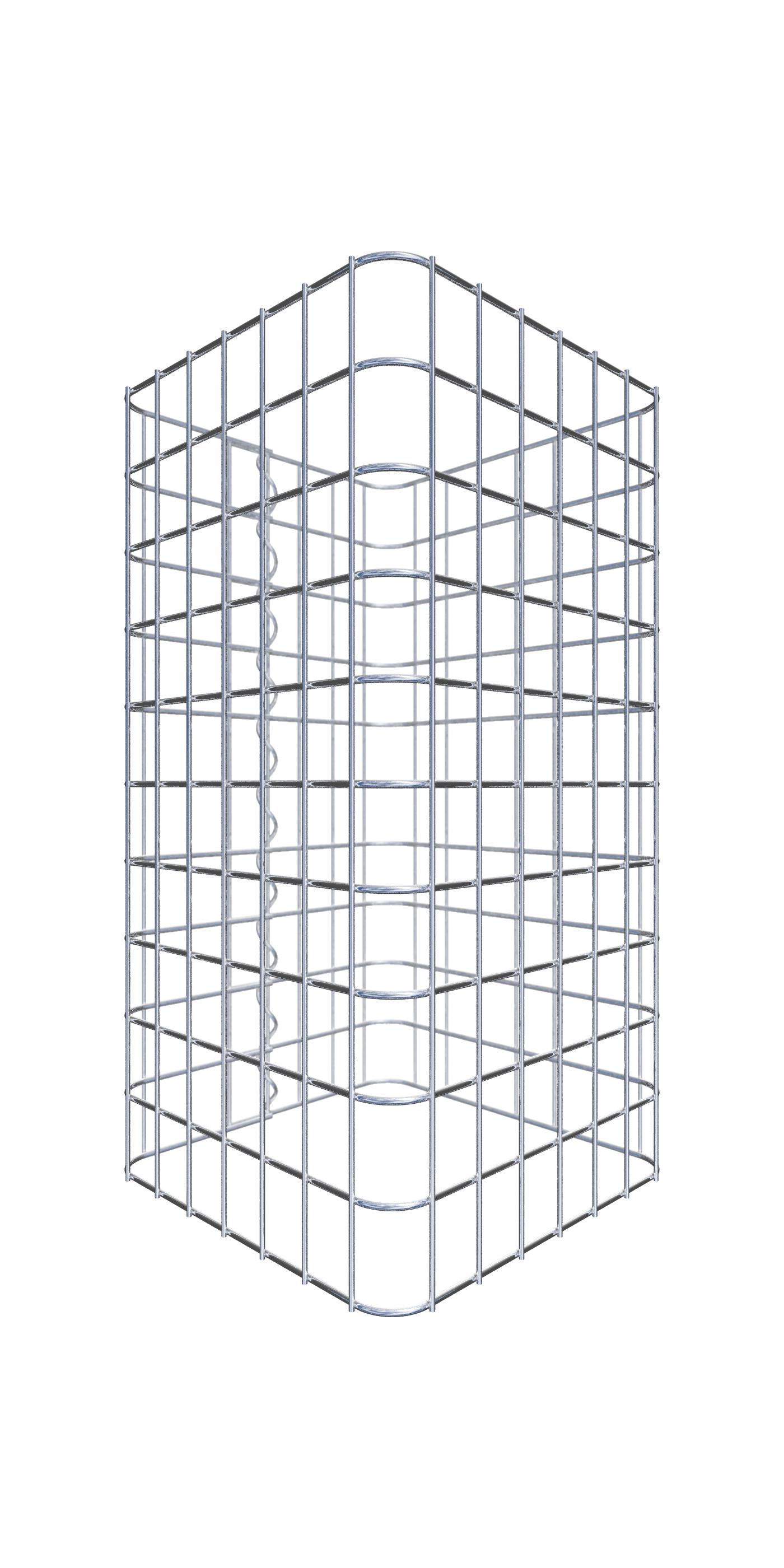 Colonne de gabion carrée, 42 cm x 42 cm, mailles 5 x 5 cm - hauteur ...