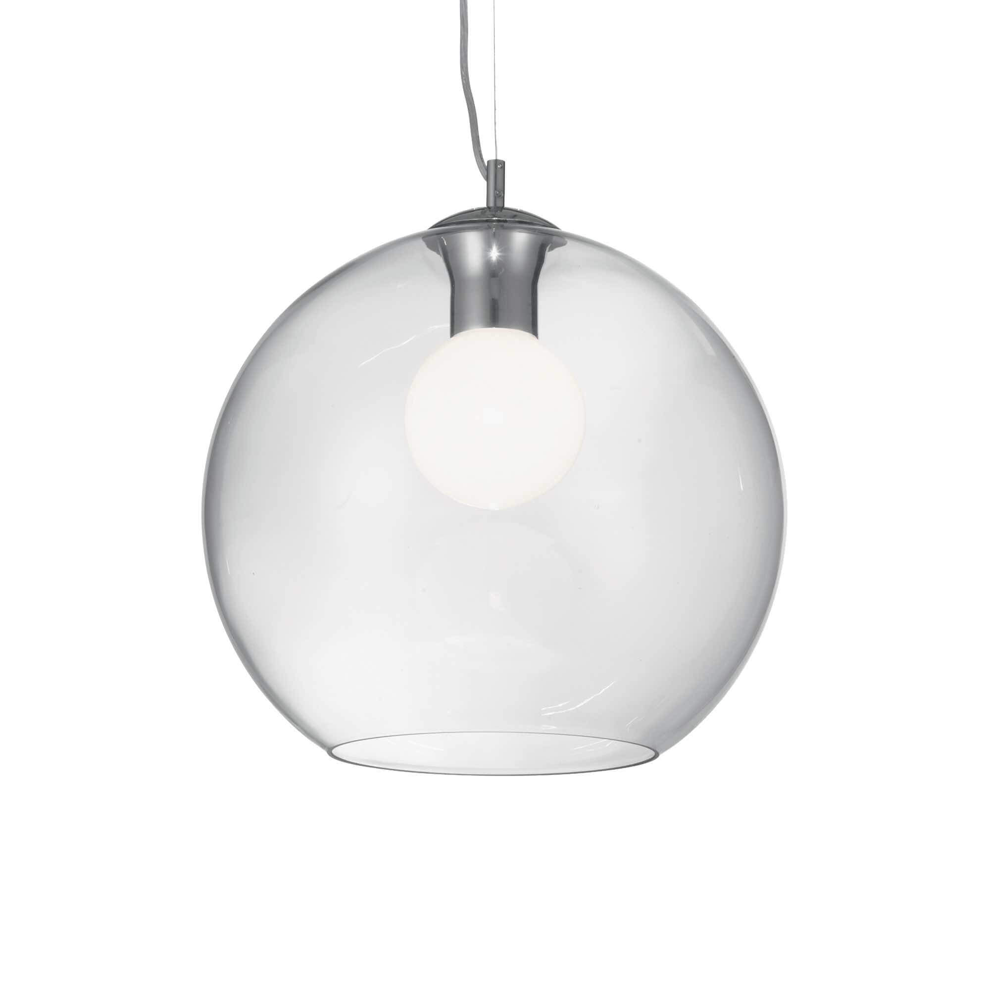 Ideal Lux  Suspension Transparente Nemo Clear 1 Ampoule , Leroy Merlin