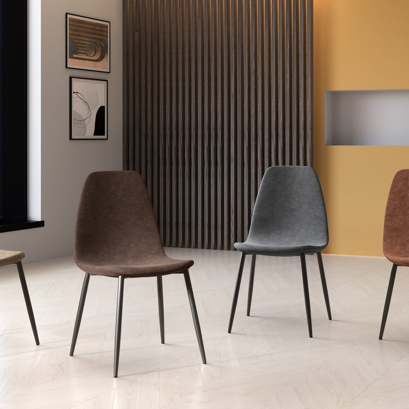 Krzesło ze skóry ekologicznej 44cm x 50cm wys. 84cm 4 szt.