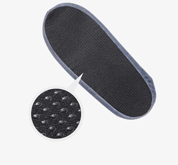 5 Paires Couvre-Chaussures Réutilisables Surchaussures Antidérapant lavables Élastique Pratique Anti-Poussière Lavable en Machine pour Ménage Protecti - 3