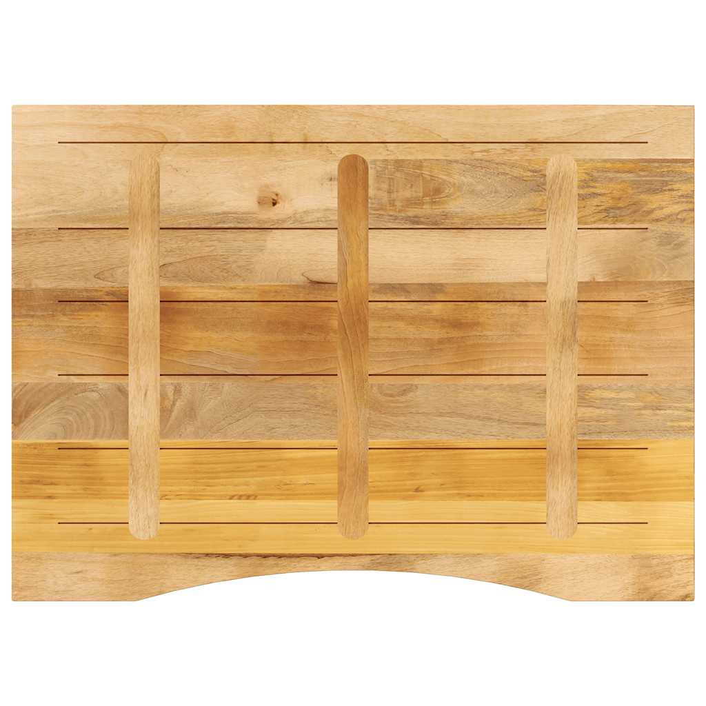 Maison Exclusive - Dessus de bureau avec courbe 100x80x2,5 cm manguier massif brut - 5
