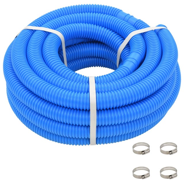 Manguera de piscina con abrazaderas azul 38 mm 12 m vidaXL