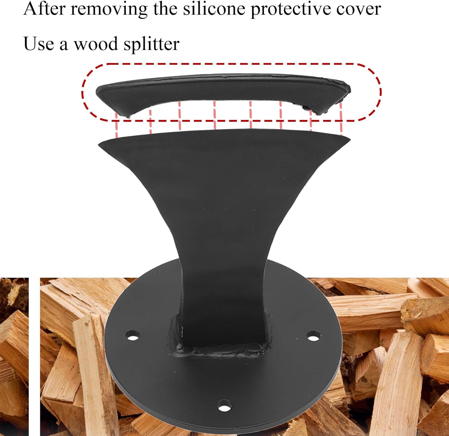 Fendeur de bois, coin fendeur de bois, fendeur de bois robuste, pour fendre le bois manuellement, petit poêle à bois, petite cheminée - 5