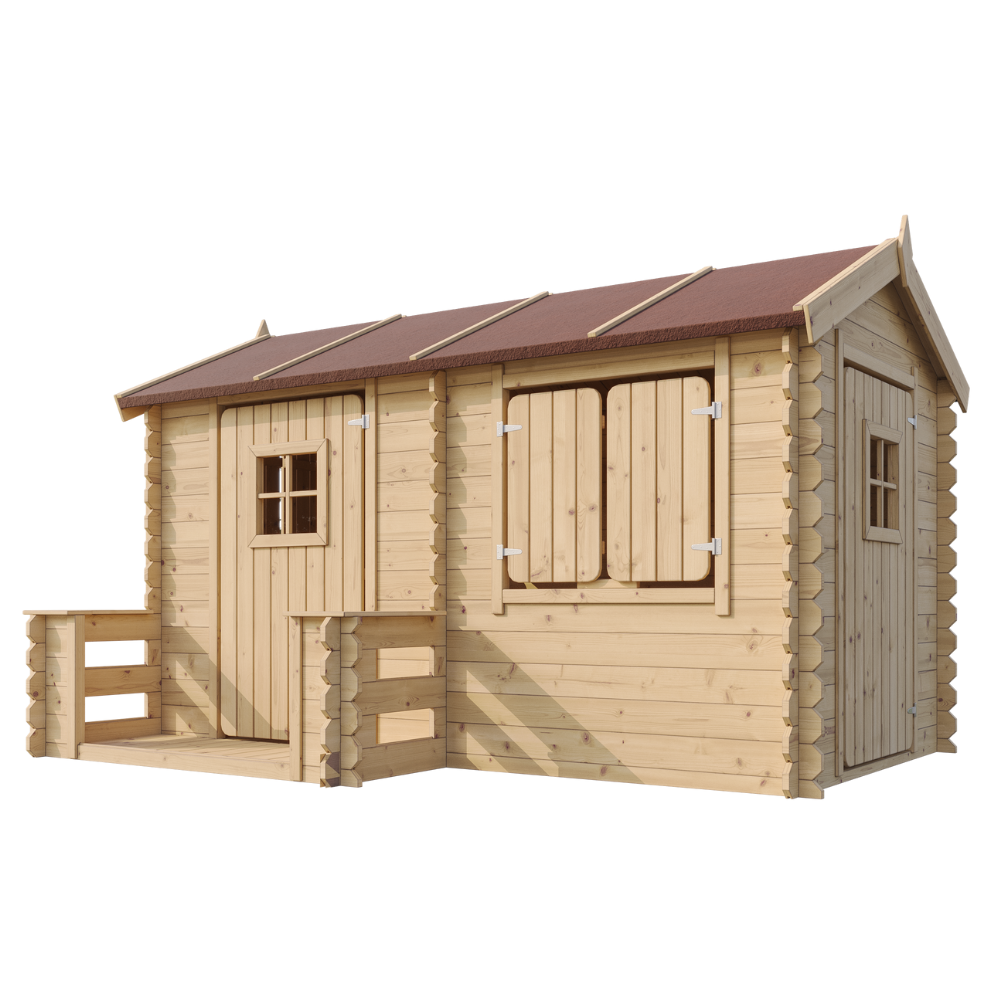 Maison en bois pour enfants - Maison de jeux pour l'extérieur 178x241xH151cm/2.63m2 - maison jardin enfant exterieur bois M503 - 9