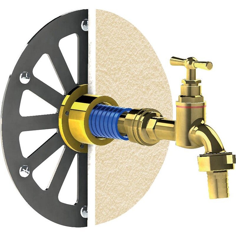 Applique robinet/jardin Applic'enduit laiton F 1/2 - F 1/2 - 4