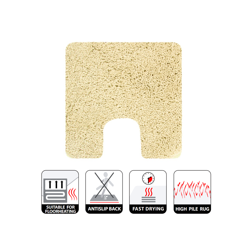 Tapis de bain Microfibre HIGHLAND 55x55cm Jaune clair Spirella - 4