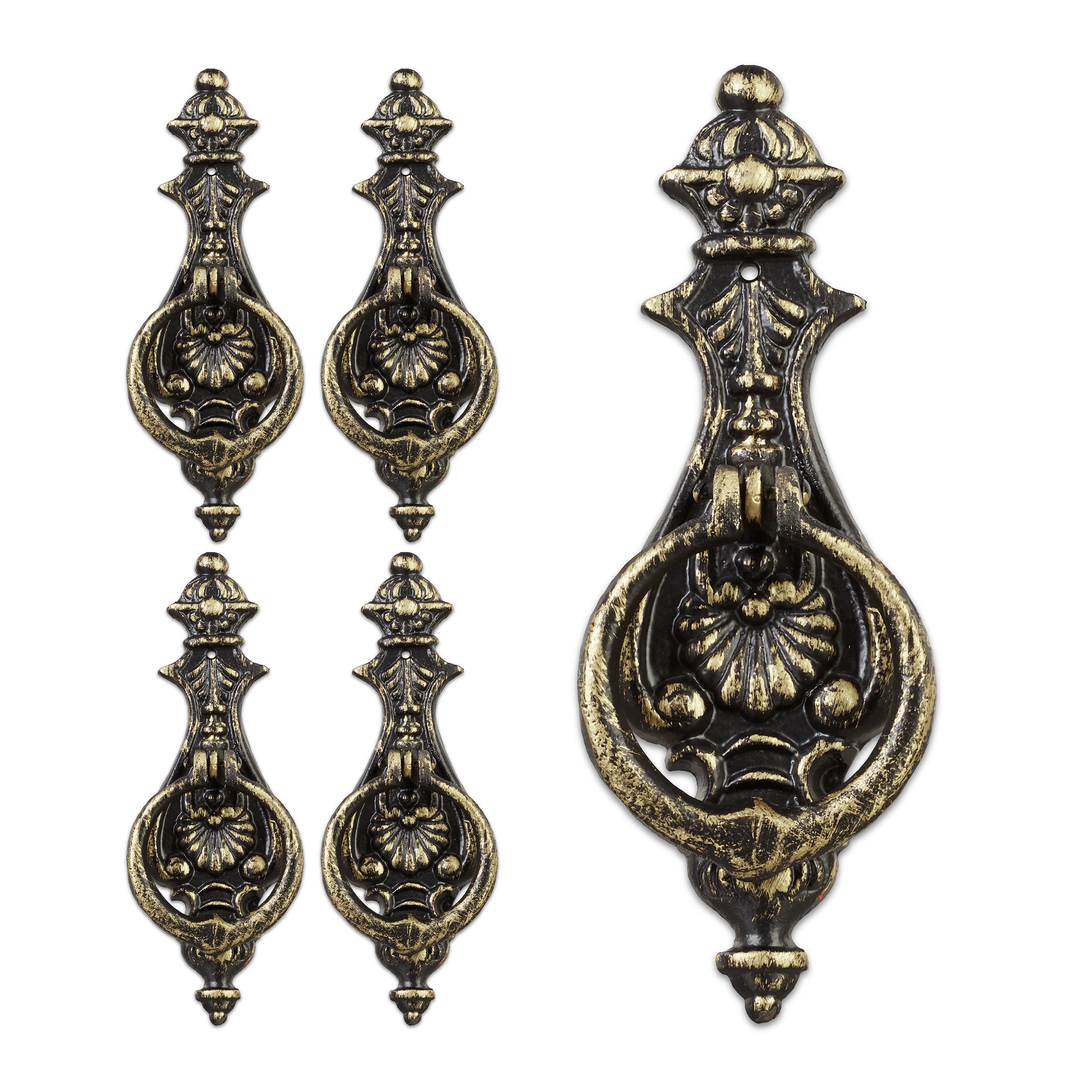 Aldaba De Puerta Vintage Dorada IWOWHERO – Estilo Antiguo Y Elegante Para Exteriores E Interiores