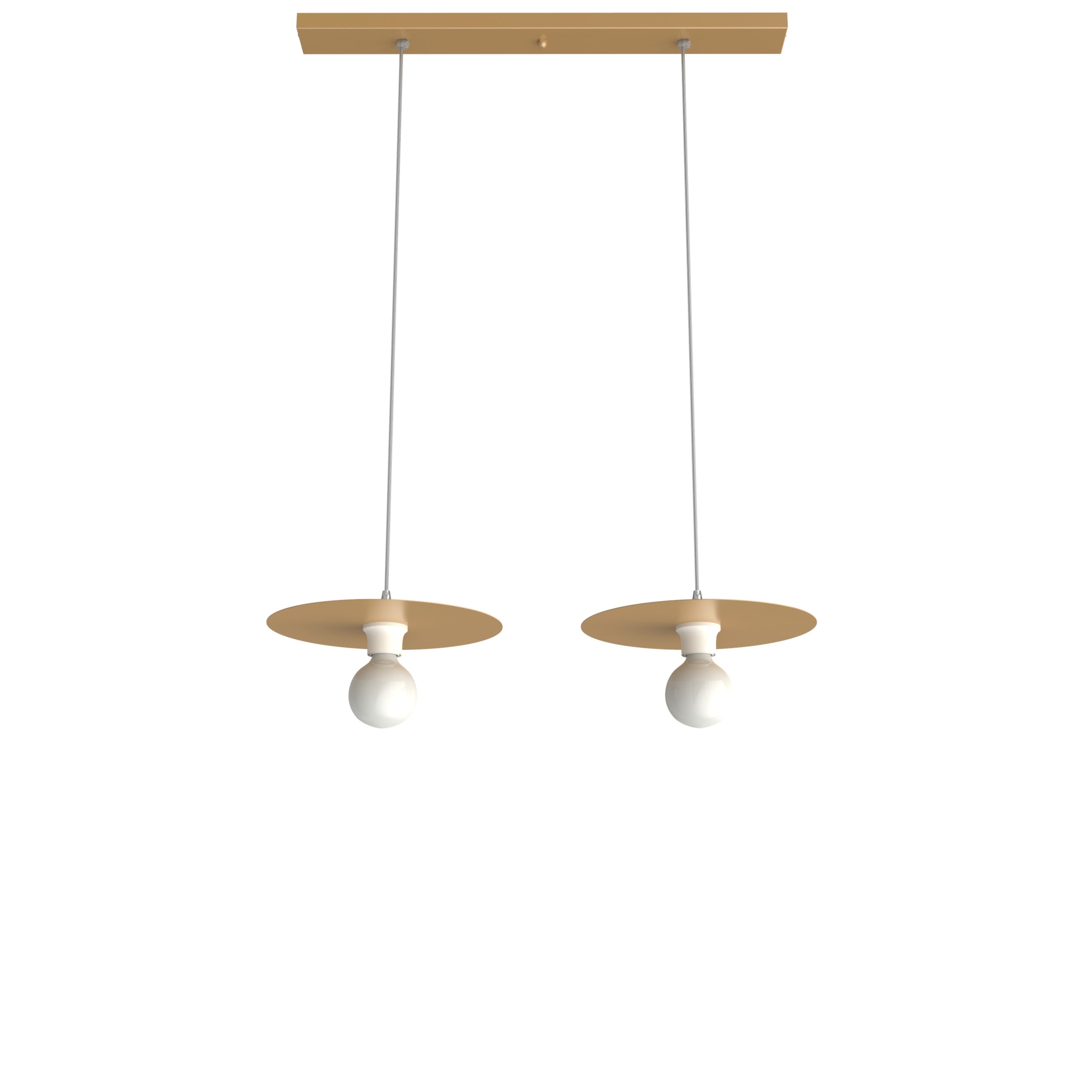 Lampadaire BAMBOO Reality - Abat-jour Papier Blanc 2xE27 Max 60W, Hauteur 130cm