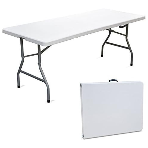 Tavolo Pieghevole A.M.C. 180x75cm - HDPE Per Giardino E Campeggio - Foto 11