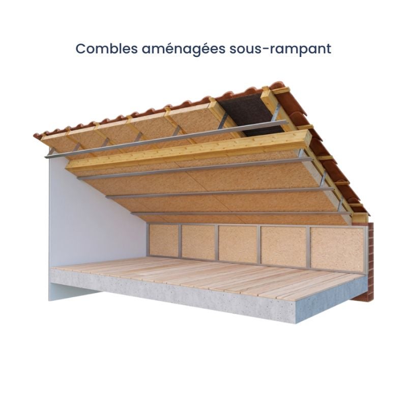 Panneaux de laine de bois DOUG Flex+ ACERMI 0,036 - Epaisseur 200 - Largeur (mm) 565 - Longueur (mm) 1220 - 6