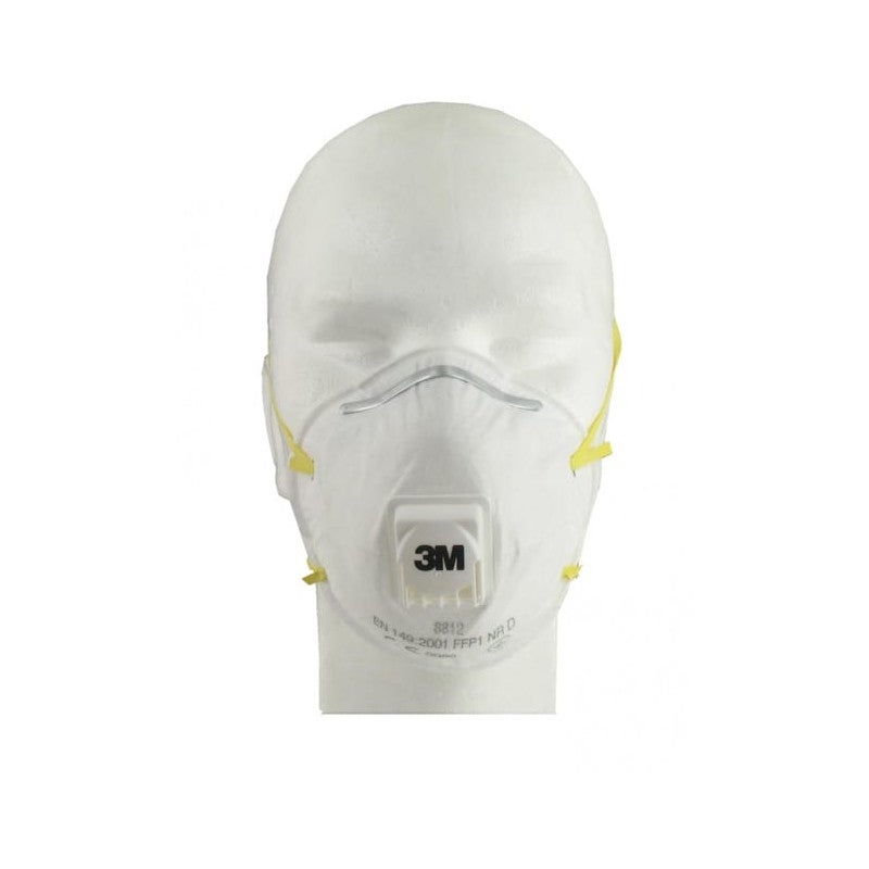 Masque 3M 8812 anti-poussière FFP1 avec soupape x 10 - 4