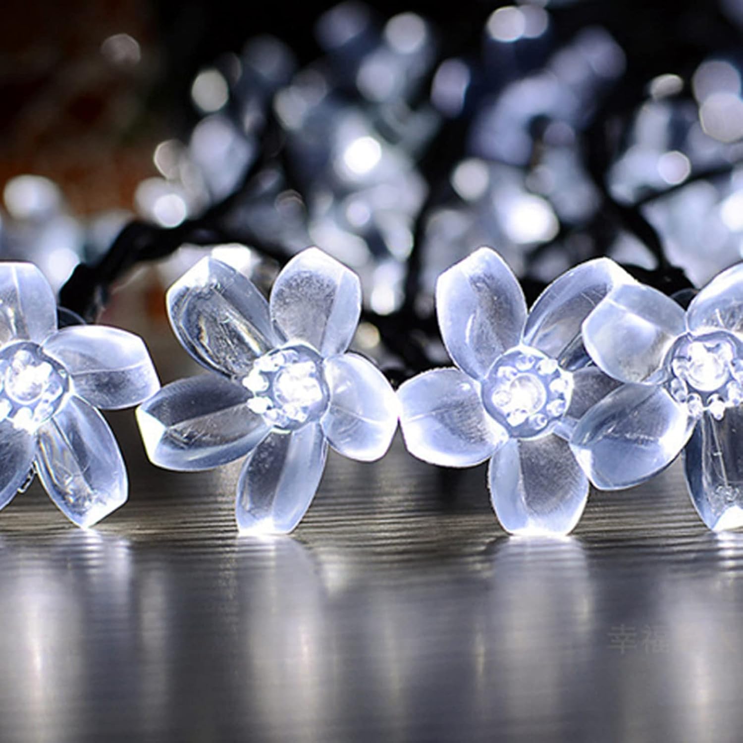 Фото - Прожектор / світильник Solarne lampki ogrodowe - 12 m, 100 diod LED, lampki choinkowe do ogrodu, patio, namiotu, wesela (czysta biel)