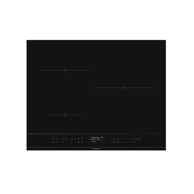 Table de cuisson induction 65cm 3 feux 7400w noir - De Dietrich DTRI432B