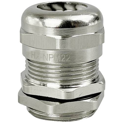 Presse-étoupe étanche M22 Pour Câbles 10-13 Mm – Joint Métallique Avec Contre-écrou Et Rondelle – Protection IP