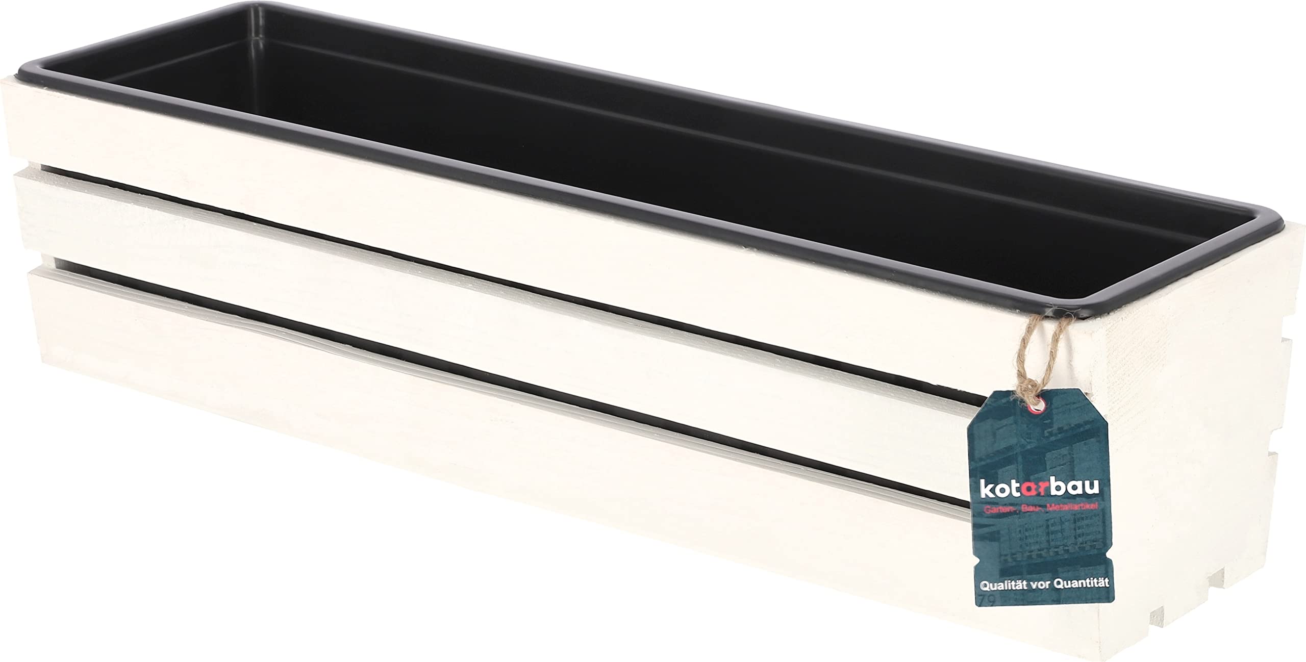 Skrzynka balkonowa taras drewniana 60 kwiaty wkład - KOTARBAU