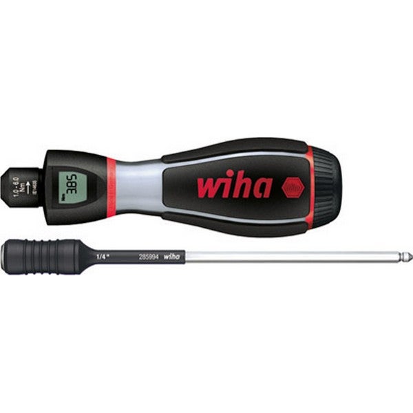 Wkrętak Wiha iTorque® chrom mat cyfrowy wyświetlacz i ergonomiczna rękojeść