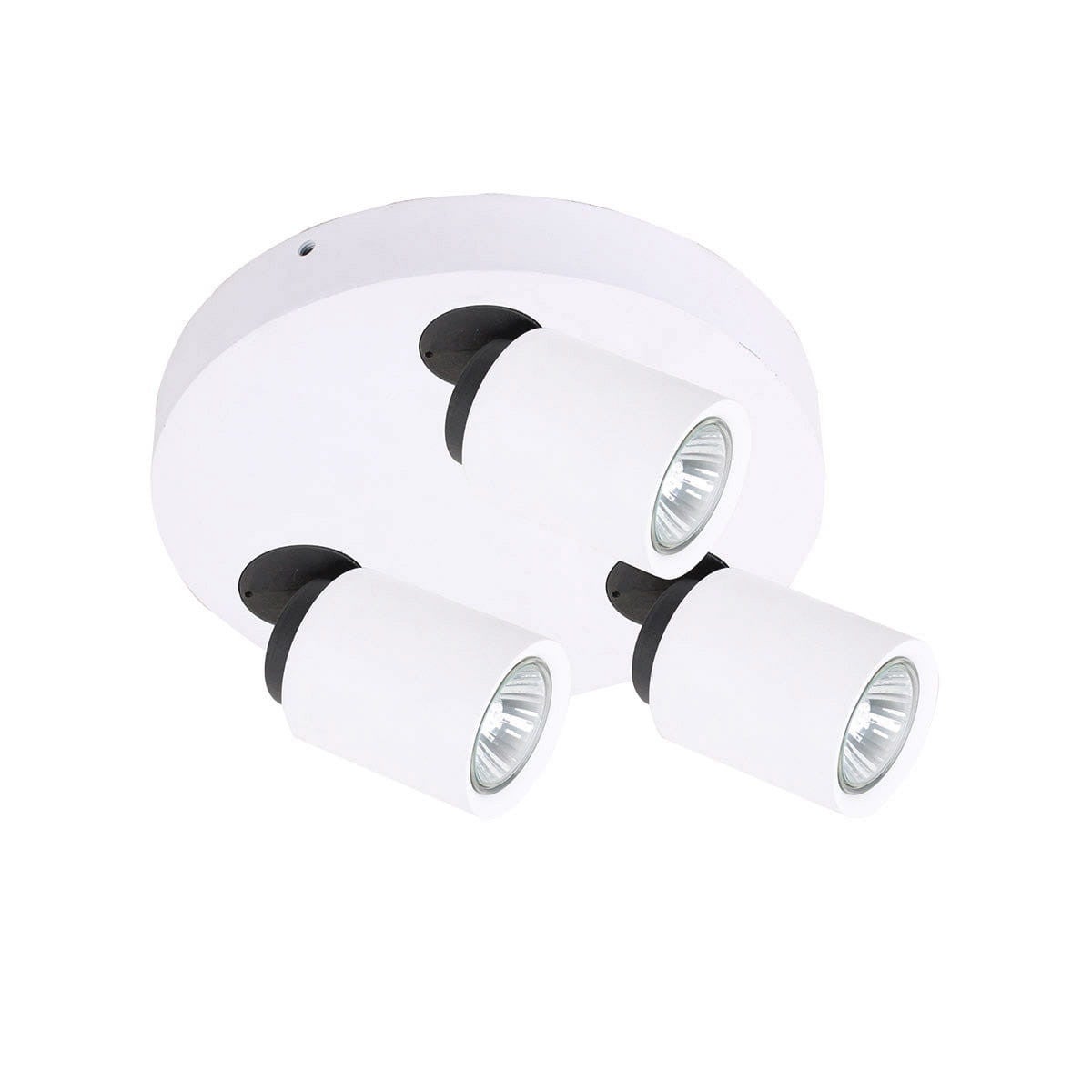 Lampa sufitowa wisząca Lucien biało-czarna 3xGU10x35W nowoczesna wym: 21 x 21 cm metal Italux