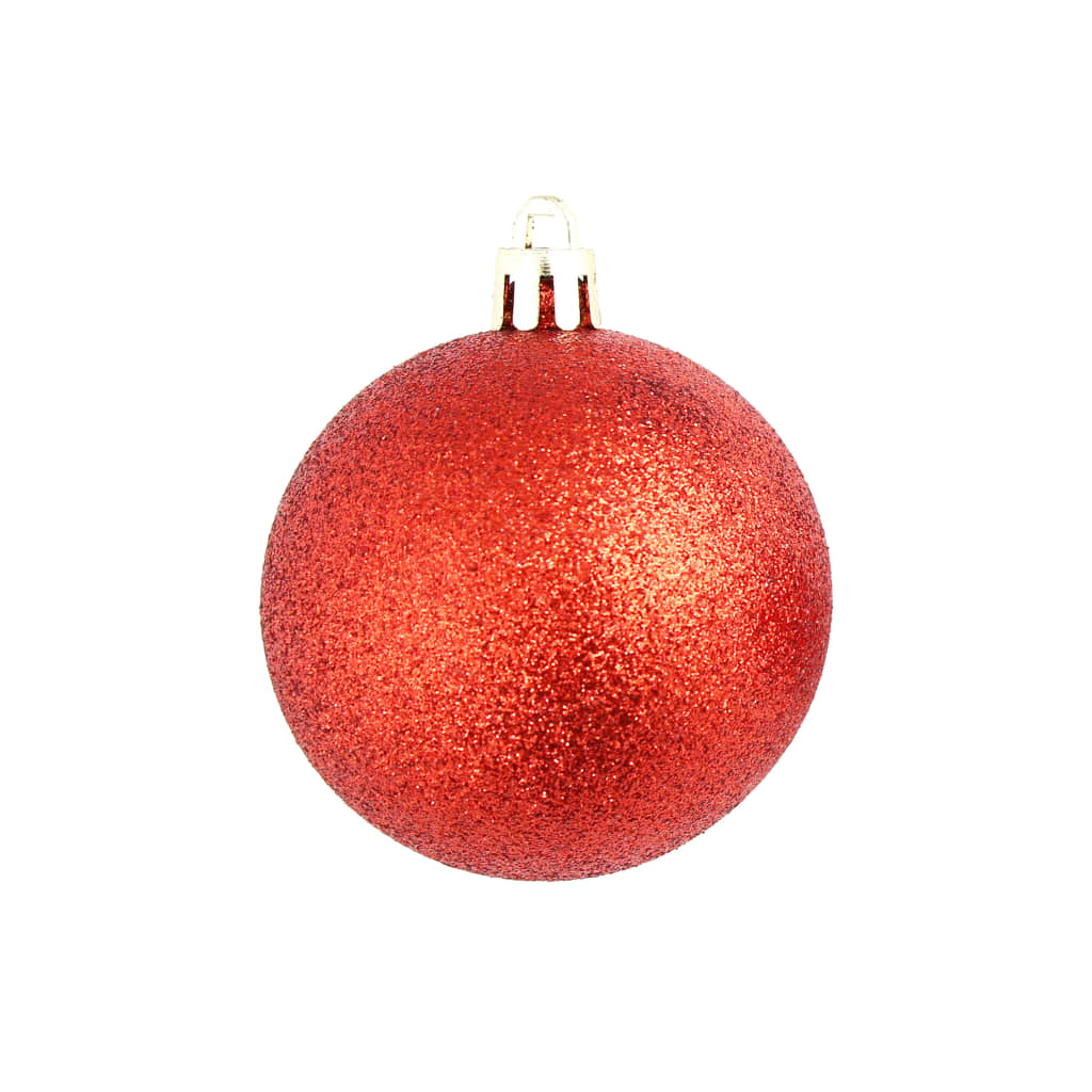 Ensemble de boules de Noël 100 pcs 3/4/6 cm Rouge vidaXL - 9