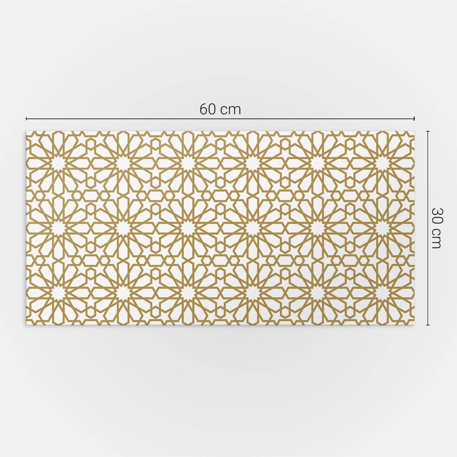 Panneaux muraux décoratifs, panneaux en PVC | 6x60x30 cm |Motif géométrique avec étoiles - 5