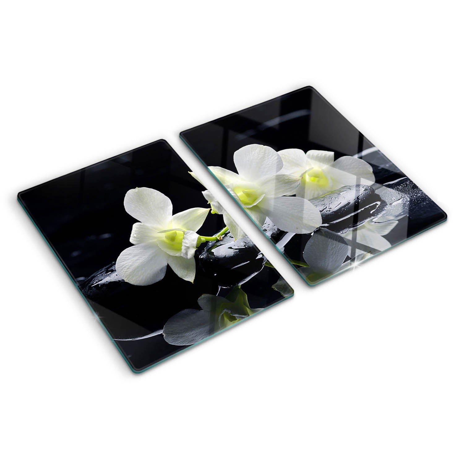 Szklana deska do krojenia Tulup Kształt prostokątny - 2x40x52 cm - Orchidea