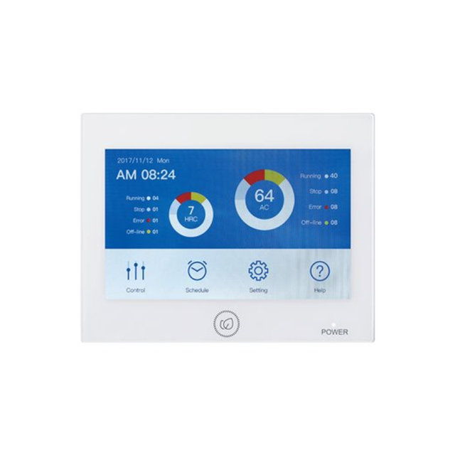 Centrale de commande tactile RWV09 avec WiFi intégré - Jusqu'à 64 unités - AIRWELL - 7ACELH038