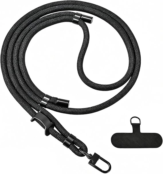 Sécurité Téléphone Extensible Avec Mousqueton – Câble Acier Rétractable, Ressort Inox, Boîtier ABS, Pour Ski, Rando, Shopping Et Photos